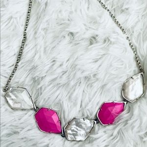 Kendra Scott Pink and Ivory Stone Necklace